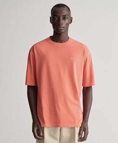 GANT Sunfaded SS T-Shirt Burnt Orange